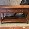 BASSETT Warm Tone 2-Drawer Sofa Table