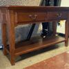 BASSETT Warm Tone 2-Drawer Sofa Table