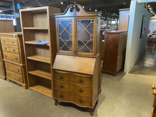 Clawfoot Secretary Desk w/ Adjustable Shelves