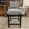 Black & White Zigzag Patterned Counter Stools (Set of 4)