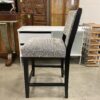 Black & White Zigzag Patterned Counter Stools (Set of 4)