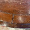 Round 2-Tone Black Leg Dining Table