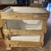 LAUREL MOUNTAIN Odie Dog Wash Station w/ Hand-Held Sprayer, White