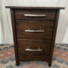 TRADEWINS Tall Dark Wood Nightstands (Set of 2)