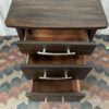 TRADEWINS Tall Dark Wood Nightstands (Set of 2)