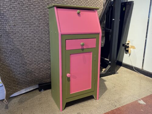 Pink & Green Kid's Storage Desk