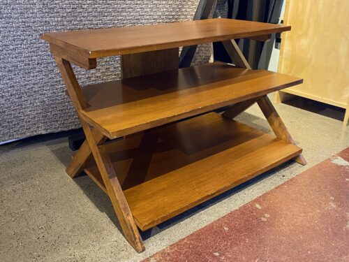 36" 3-Tier X-Side Media Stand