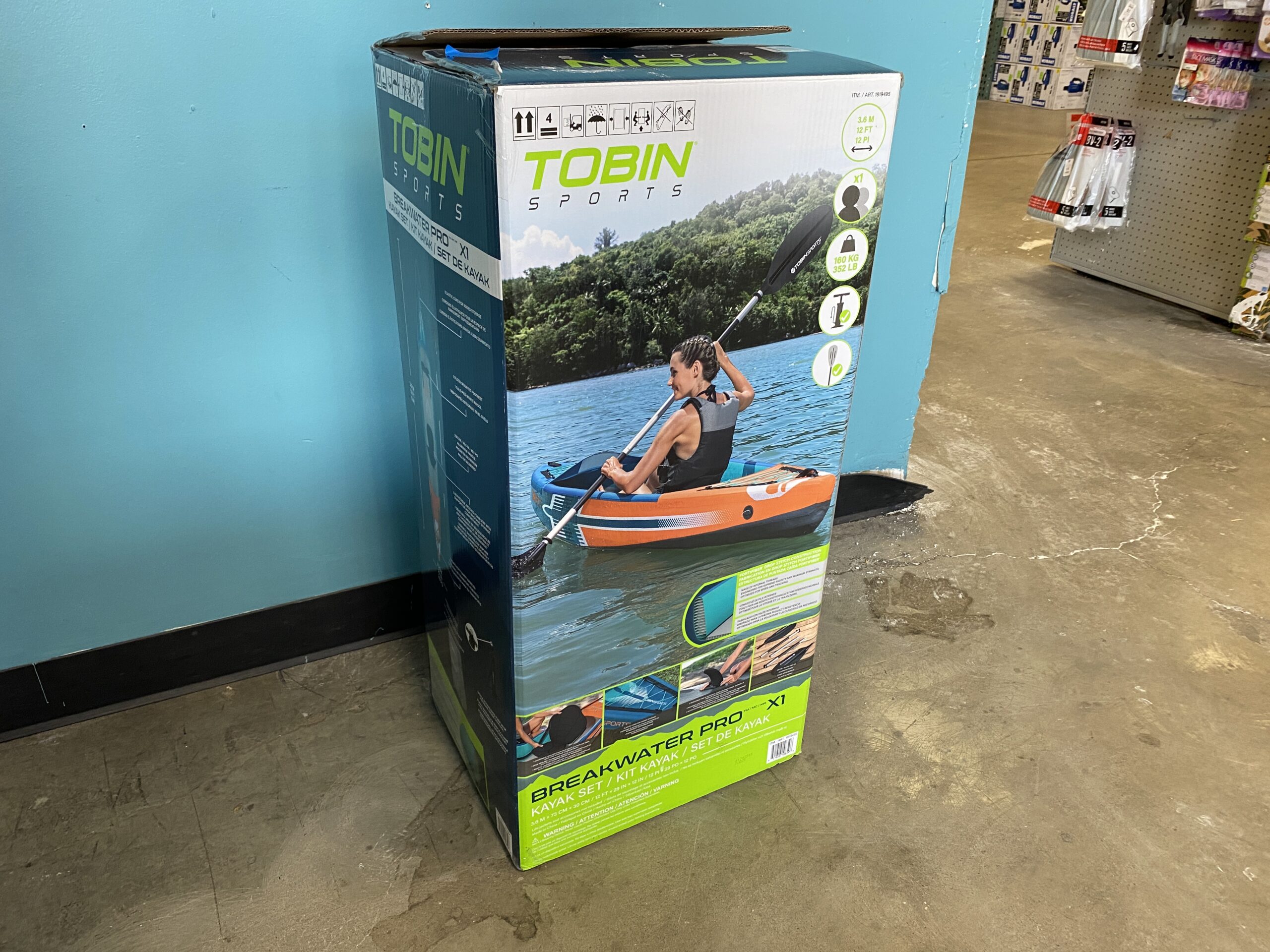 TOBIN SPORTS Breakwater Pro X1 Kayak Set w/ Pump