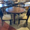 Round 4-Seater Drop-Leaf Dining Set