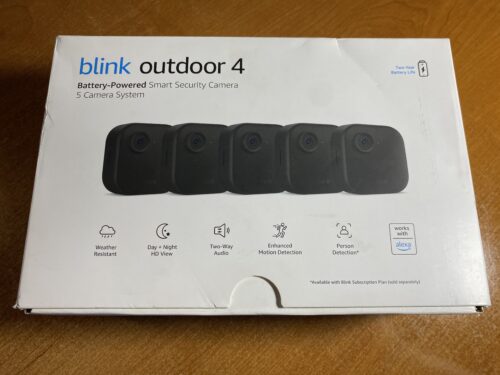 NEW! BLINK Outdoor 4 Battery Powered 5-Camera System