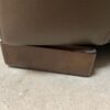 ITALSOFA Brown Leather Sofa w/ Chaise Lounge