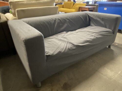 Blue Cotton Low Profile Sofa