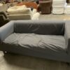 Blue Cotton Low Profile Sofa
