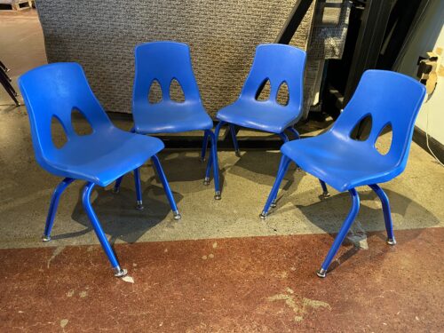 Cerulean Blue Child Chairs (Set of 4)