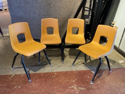 ARTCO-BELL School Bus Yellow Child Chairs (Set of 4)