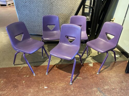 Royal Purple Child Chairs (Set of 5)