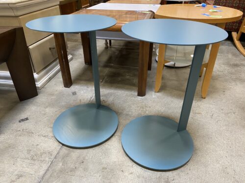 BLU DOT Note Side Tables in Blue (Set of 2)