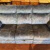 Cloud Grey 3-Seater Manual Recliner Sofa w/ Storage