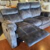 Cloud Grey 3-Seater Manual Recliner Sofa w/ Storage