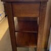 Open Warm Tone 2-Drawer Wine Storage Table
