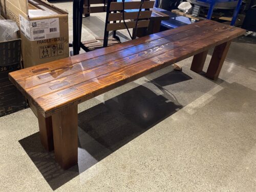 Wide & Sturdy All-Wood Bench
