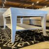 White Rectangular Coffee Table w/ Lip