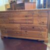 BASSETT Pine 10-Drawer Lowboy Dresser
