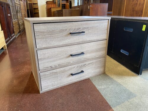 Grey Weathered Three Drawer Dresser