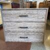 Grey Weathered Three Drawer Dresser