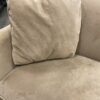 Light Brown Curved Back Velvet Loveseat