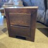 Two Drawer Nightstand with Sleek Lines