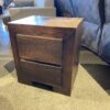Two Drawer Nightstand with Sleek Lines