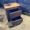 Two Drawer Nightstand with Sleek Lines