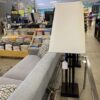 Geometric Wood Base Table Lamps (Set of 2)