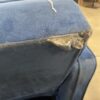 DOREL  Cobalt Velvet Vertical Tufte Convertible Sofa