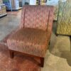 Red Geometric Upholstered Armless Chair