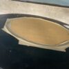 MAJESTIC MIRROR Dark Brown Textured Border Circle Mirror