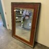 JOHN RICHARD  Large Rectangular Wood and Gold Painted Mirror
