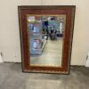 JOHN RICHARD  Large Rectangular Wood and Gold Painted Mirror