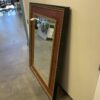 JOHN RICHARD  Large Rectangular Wood and Gold Painted Mirror