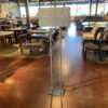 Metal Base Rectangular Floor Lamp