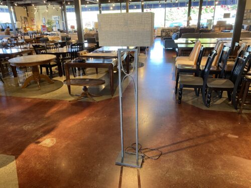 Metal Base Rectangular Floor Lamp