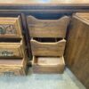 Carved Wood Dresser with 9 Drawers