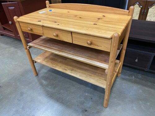Pine Changing Table with 3 Drawers