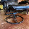 Swivel Recliner Chair with Metal Frame - Black