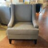 High Back Lounge Accent Chair in Grey
