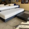 RESTORATION HARDWARE Bondi Aluminium Right-Side Table Armless Sofa w/ Aluminium Table