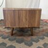 MODWAY Walnut and White Entertainment Console
