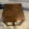 ASHLEY Wood End Table with X Pattern Lower Shelf