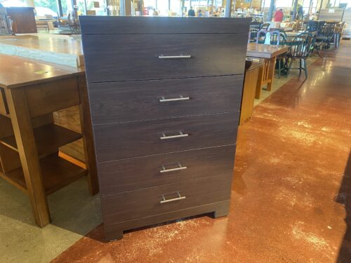DICKSON FURNITURE Six Drawer Tallboy in Blackest Brown